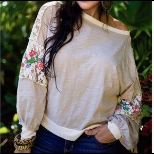 Lace/Embroidery Top